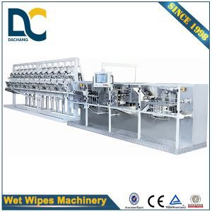 DCW-2700L Plně automatický Midium Speed 30-120pcs Pop Up Baby mokré ubrousky procesu výroby stroje
