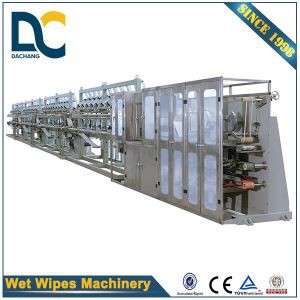 DCW-4800 Vysokorychlostní stroj na mokré utěrky Siemens Servo Control 30-120ks Baby Wet Wipe Skladací strojní zařízení